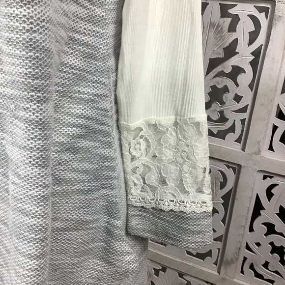 Annabelle Gray Long Sleeve Pullover Sweater Top Sm - Picture 3 of 7